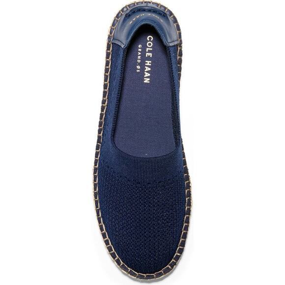 COLE HAAN Cloudfeel Stitchlite Espadrille in Navy Blue Fabric Women's 9.5B - Picture 4 of 15